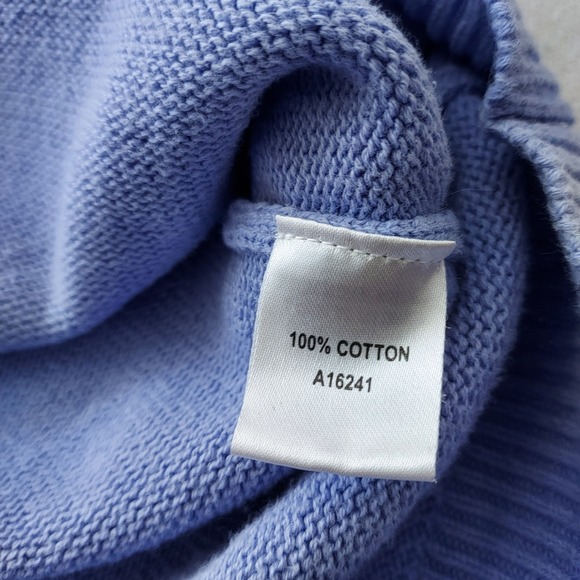 Light Purple Polo Style Pullover Short Sleeve Sweater Coastal Grandma Preppy - Picture 7 of 7